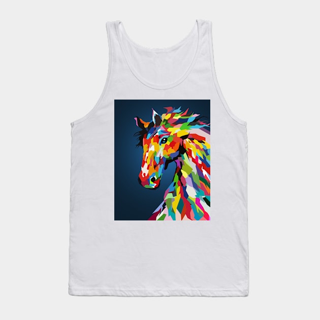 Super Horse Tank Top by MARK ASHKENAZI